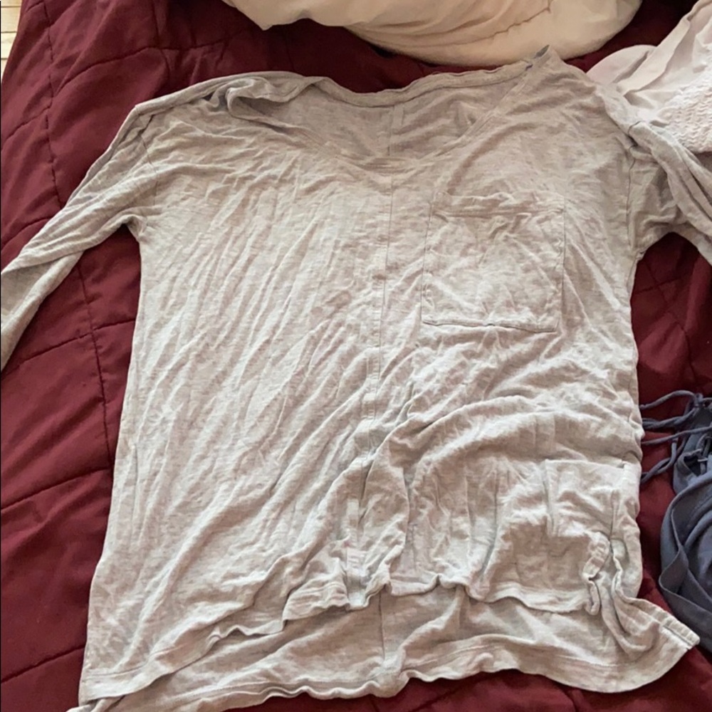 Long Sleeve Gray Top